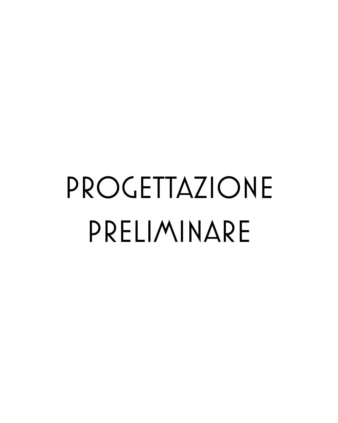 PROGETTAZIONE PRELIMINARE